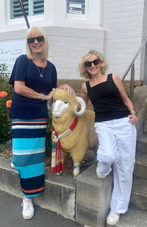 Turquoise & Orange Multi Stripe