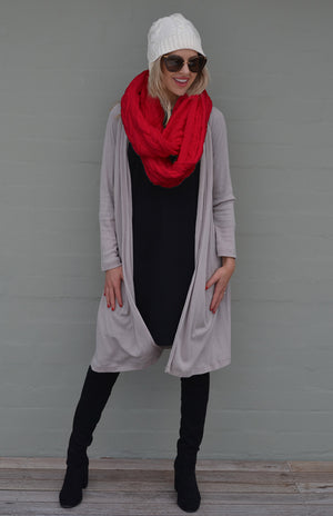 Long Drape Cardigan
