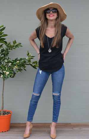 Black - Cotton Rib