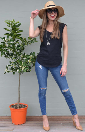 Black - Cotton Rib