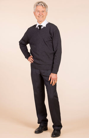 Obsidian Grey Herringbone