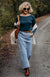 Magenta Women&#39;s Merino Wool Long Sleeve Fashion Top
