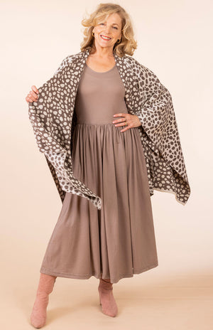 Classic Knit Double Layer Reversible Wrap