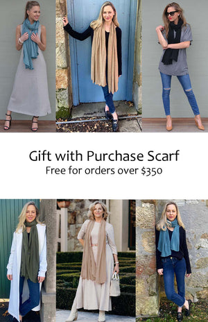 Lightweight Scarf - Merino/Tencel (unisex)