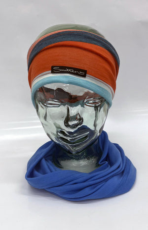 Turquoise Navy Multi Stripe