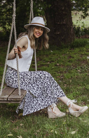 Vintage Ivory Leopard