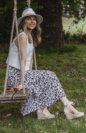 Vintage Ivory Leopard