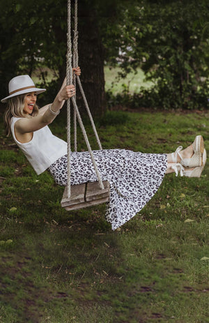 Vintage Ivory Leopard