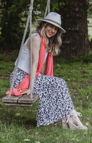 Vintage Ivory Leopard