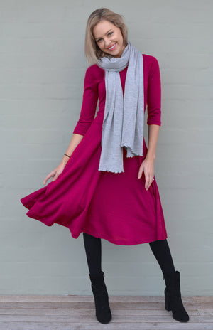 Ivory & Grey Marl Pinstripe