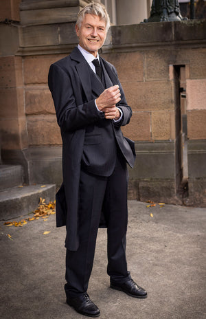 Obsidian Grey Herringbone