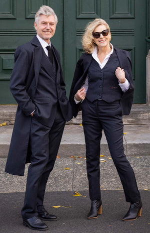 Obsidian Grey Herringbone