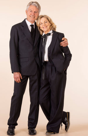 Obsidian Grey Herringbone