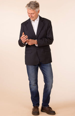 Obsidian Grey Herringbone