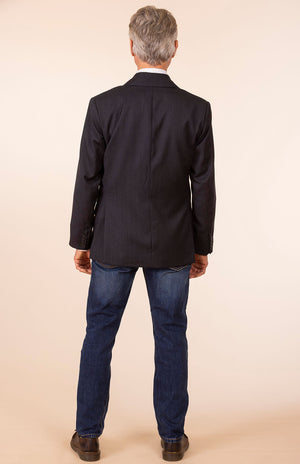 Obsidian Grey Herringbone