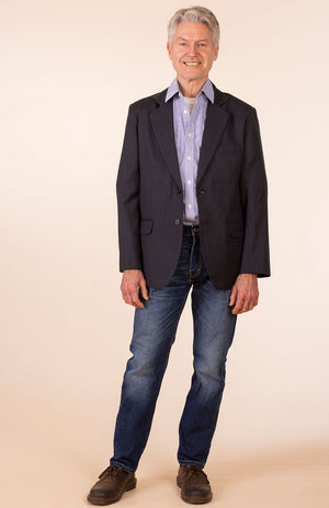 Obsidian Grey Herringbone