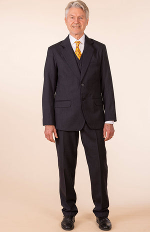 Obsidian Grey Herringbone