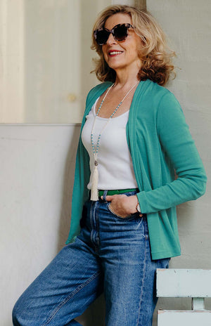Mini Drape Cardigan