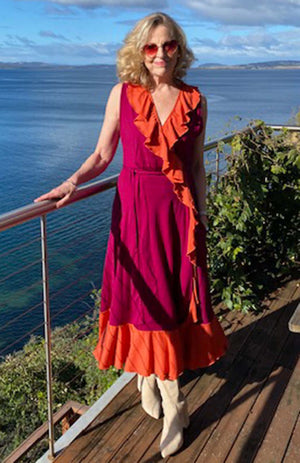 Magenta & Burnt Orange