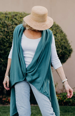 Multi-Way Sleeveless Wrap - Rib