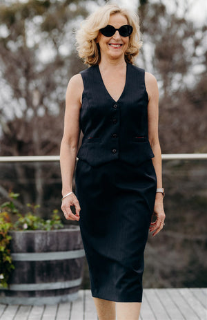 Obsidian Grey Herringbone