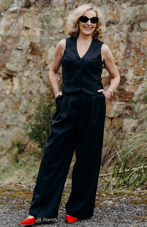 Obsidian Grey Herringbone