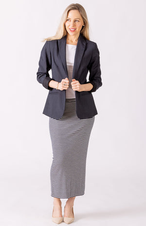 Obsidian Grey Herringbone