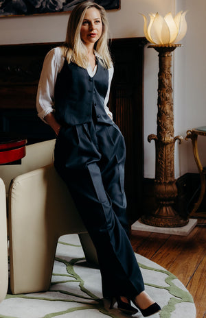 Obsidian Grey Herringbone