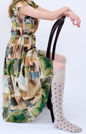 Dotty - Marble with Black Spots