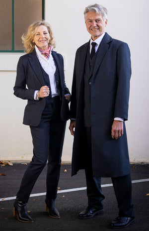 Obsidian Grey Herringbone