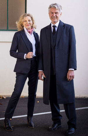 Obsidian Grey Herringbone