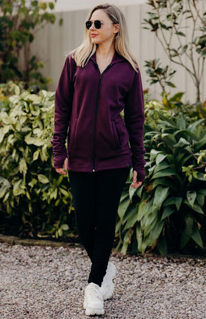 100% Wool Fleece Hoody Jacket