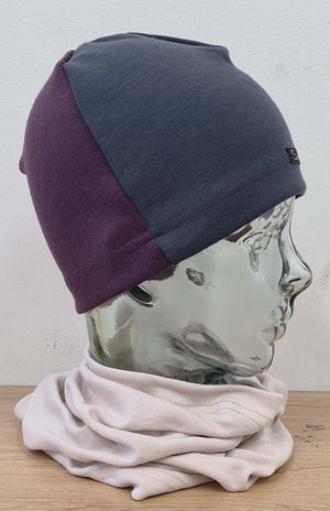 Aubergine Purple & Steel Grey