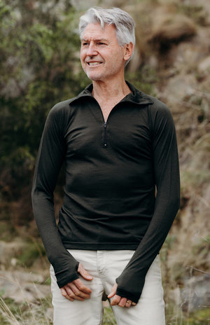 Unisex Zip Neck Top - 200g