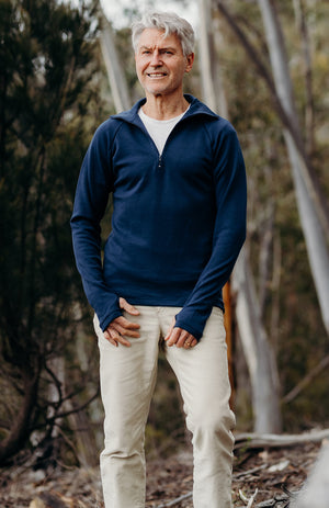 Second: Unisex Zip Neck Top 360g (size 2XL)