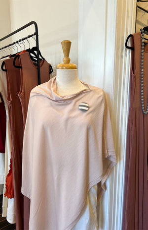 Grey Marl and Ivory Stripe