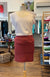 Red Keyhole Women&#39;s Merino Wool Tube Skirt
