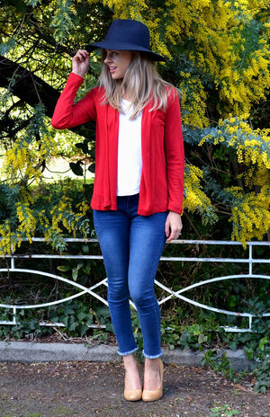Mini Drape Cardigan