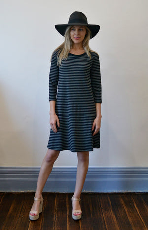 Black Grey Stripe