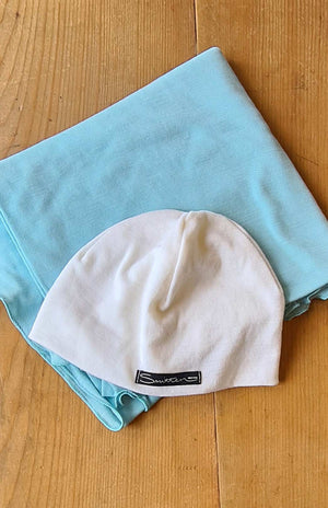 Sea Mist & Ivory Beanie