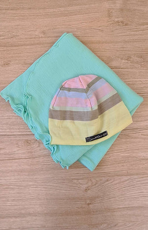 Baby Wrap & Beanie Set