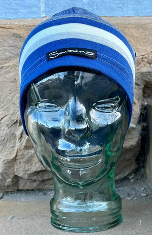 Denim Grey & Black Stripe