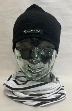 White & Black French Stripe