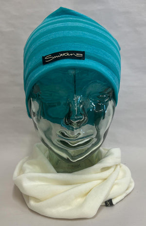 Lightweight Patterned and Striped Skull Cap Sports Beanie