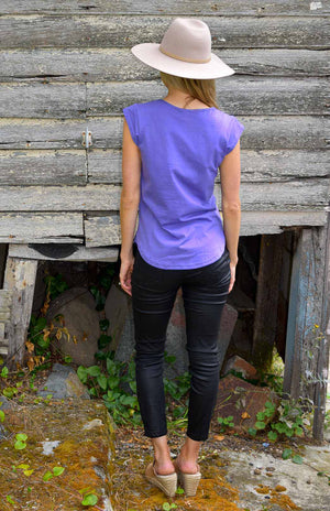 Cap Sleeve T-Shirt - Rib