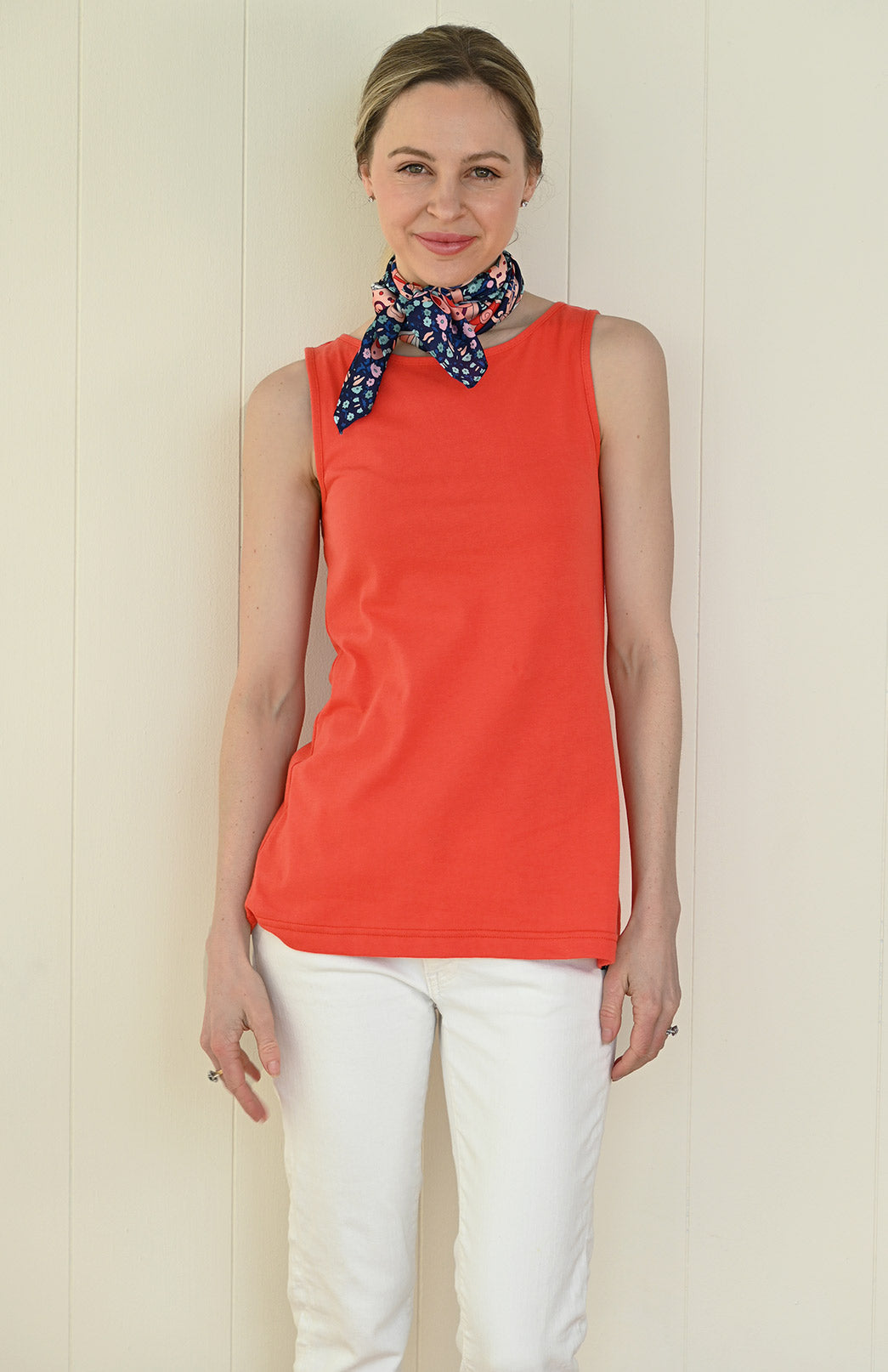 Orange Women&#39;s Organic Cotton Capri Top
