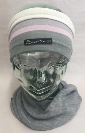 Mint Green Pink Multi Stripe