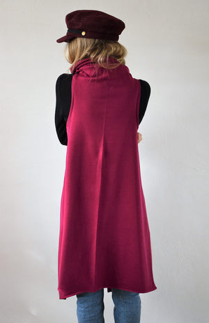 Heavyweight Merino Sleeveless Wrap (Ponte)