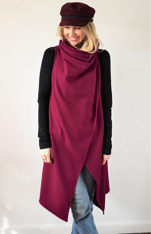 Heavyweight Merino Sleeveless Wrap (Ponte)