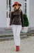 Magenta Women&#39;s Merino Wool Long Sleeve Top
